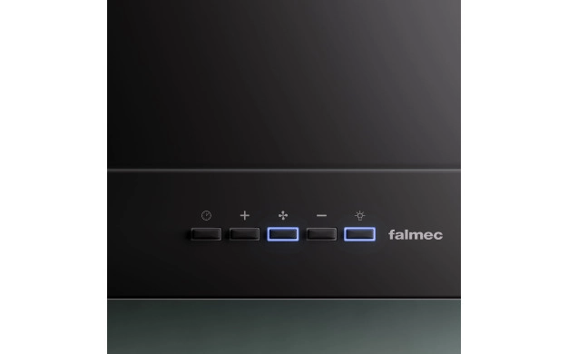 FALMEC MERCURIO EVO 90 BK – стенен аспиратор 90 см, матово черен/инокс, клас A